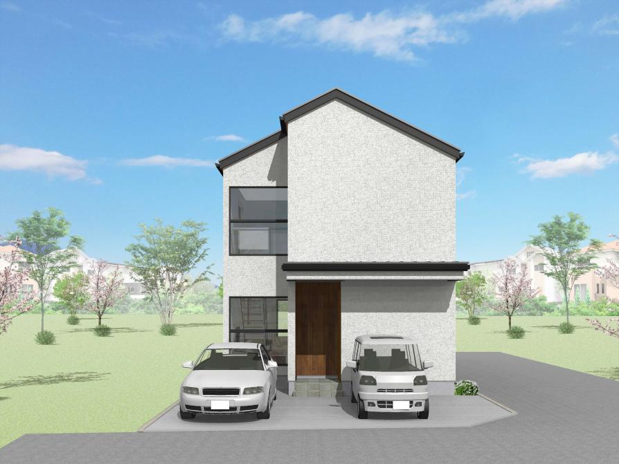 【No.1建物完成イメージCG】※イメージパースにつき実際とは異なる場合がございます。
